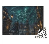 Puzzle Horror Lovecraftiano Mitos de Cthulhu 1000 Piezas, Juego Adulto