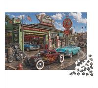 Puzzle Hot Rod Americano Retro Retro 1000 Piezas, Reto para Adultos