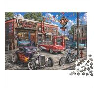 Puzzle Hot Rod Americano Retro Retro 1000 Piezas, Reto para Adultos