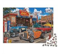 Puzzle Hot Rod Americano Retro Retro 1000 Piezas, Reto para Adultos