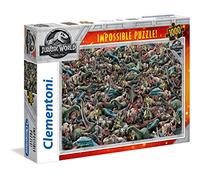 Clementoni- Jurassic Park Italy Puzzle Impossible Jurasic World 1000 pzas, Multicolor (39470)