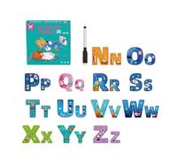 Puzzle infantil juguete educativo - Juego educativo Letras y alfabeto para aprendizaje preescolar, reconocimiento de dibujos animados 3-6 años, ocio niños niñas casa escuela
