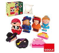 Goula, Puzle Personajes magnéticos, Puzle de Madera a Partir de 1 año, Surtido