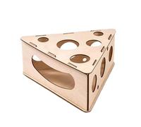 Puzzle interactivo de gato, alimentador de madera para gatos de interior