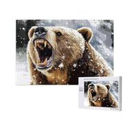 Puzzle Invierno 2000 Piezas Oso Grande Rompecabezas Adultos de Madera, Puzzles Juegos Divertidos/Relajantes/Desafiantes para Adultos y Principiantes, como Regalo para Amigos y Seres Queridos 2T-901