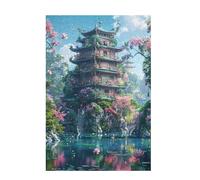 Puzzle Japón Puzzle 200 Piezas Paisaje Imposible, DIY Obra de Arte de Juego de Rompecabezas para Adultos, Rompecabezas de Impresión de Alta Definición Multicolor, Decoracion Hogar 35x25cm D-1020