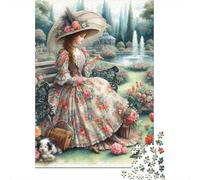 Puzzle jardín Dama Victoriana De 1000 Piezas Interesante Rompecabezas para Adultos De 1000 Piezas Decoracion Regalo 70x50cm/1000pcs