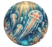 Puzzle JellyPez 1000 Piezas para Adultos Y Niños Juego Difícil De Cochetón Rompecabezas Medusa Coral Decorativo Regalo Ideal 1000pcs (67.5x67.5cm)