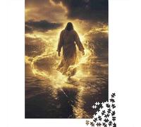 Puzzle Jesús Caminando sobre el mar De 1000 Piezas Interesante Rompecabezas Adultos De 1000 Piezas Decoracion Hobby 52x38cm/1000pcs