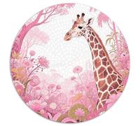 Puzzle Jirafa 1000 Piezas para Adultos Juego EduGatoivo de cartón Rompecabezas Jirafa Selva Plantas Exóticas Decorativo Regalo para Hombre 1000pcs (67.5x67.5cm)