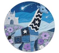 Puzzle Jirafa 1000 Piezas para Adultos Juego Relajante de cartón Rompecabezas Jirafa Efecto Visual Vaquero Decorativo Regalo para Hombre 1000pcs (67.5x67.5cm)