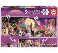Puzzle Junior 2x100 Triptico de Hadas - EDUCA