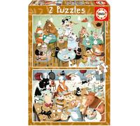 Puzzle Junior 2X48 Contos da Floresta - EDUCA