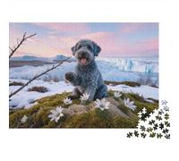 Puzzle Kerry Blue Terrier 1000 Piezas - para Adultos Y Niños Puzzles, Divertido, Desafiante E Instructivo Decorativo, 38x26cm/1000pcs