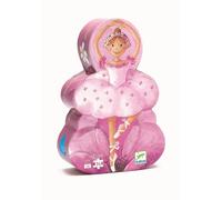 Puzzle La Bailarina de Djeco - 36 piezas con caja decorativa en forma de silueta