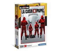 CLEMENTONI- Puzzle 500pzs Does Not Apply Casa de Papel/Atraco de Dinero Rompecabezas para Adultos 500 Piezas-Netflix, Multicolor, One Size (35084)