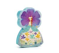 Puzzle La Princesa de la Primavera de Djeco - 36 piezas con caja decorativa en forma de silueta