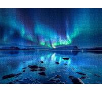 Puzzle Lago Aurora Diseño de Patrones | con Exquisita Caja de Embalaje | Puzzle 3000 Piezas | Piezas Encajan Perfectamente | Letras la Parte Posterior | Rompecabezas Adultos Toda La Familia s7h-835