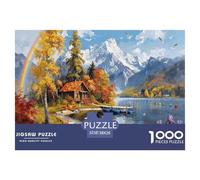 Puzzle Lago de Otoño Mountain Retreat De 1000 Piezas Interesante Rompecabezas Hombres Y Mujeres De 1000 Piezas Obra De Arte Entretenimento 38x26cm/1000pcs