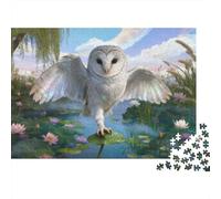 Puzzle Lechuza 1000 Piezas - para Adultos Y Niños Puzzle De Flor Loto, Juego Divertido E Instructivo Arte Decorativo, 38x26cm/1000pcs