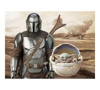 Puzzle Lenticular Prime 3D 500 Piezas The Mandalorian El Mandaloriano Mando & Grogu en Capsula