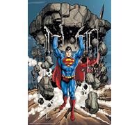 Puzzle 3d lenticular dc comics superman levantando escombros 300 piezas