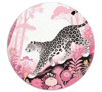 Puzzle Leopardo 1000 Piezas para Adultos Juego EduGatoivo de cartón Puzzle Leopardoo Selva Flores Exóticas Decorativo Regalo para Hombre 1000pcs (67.5x67.5cm)