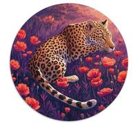 Puzzle Leopardo 1000 Piezas para Adultos Y Niños Juego EduGatoivo De Cochetón Puzzles Leopardoo Mar Flores Decorativo Regalo Ideal 1000pcs (67.5x67.5cm)