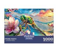 Puzzle Libélula 1000 Piezas para Adultos Y Niños - Rompecabezas De DIY, Juego Creativo para Toda La Familia 38x26cm/1000pcs