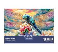 Puzzle Libélula 1000 Piezas para Adultos Y Niños - Rompecabezas De DIY, Juego Creativo para Toda La Familia 38x26cm/1000pcs