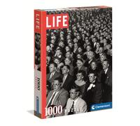 CLEMENTONI Cine 1000pzs Does Not Apply Puzzle Life Magazine 1000 Piezas Blanco y Negro, Vintage, Rompecabezas para Adultos, Multicolor, One Size (39633)