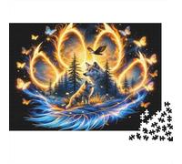 Puzzle Lobo Clan Silhouette De 1000 Piezas Interesante Rompecabezas Hombres Y Mujeres De 1000 Piezas Pintura Entretenimiento Creativo 70x50cm/1000pcs