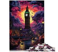 Puzzle London, 1000 piezas, 26 x 38 cm, puzzles de cartón para adultos y niños a partir de 14 años, interesantes rompecabezas para reducir el estrés