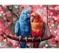 Puzzle Loro Amar Diseño de Patrones | con Exquisita Caja de Embalaje | Puzzle 3000 Piezas | Piezas Encajan Perfectamente | Letras la Parte Posterior | Rompecabezas Adultos Toda La Familia s7h-674