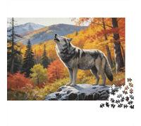 Puzzle Los Lobos aullan De 1000 Piezas Animales Rompecabezas Hombres Y Mujeres De 1000 Piezas Decoracion Entretenimento 38x26cm/1000pcs