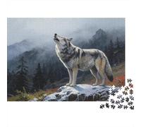 Puzzle Los Lobos aullan De 1000 Piezas Animales Rompecabezas Hombres Y Mujeres De 1000 Piezas Juego Regalo 52x38cm/1000pcs