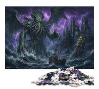 Puzzle Lovecraft Mitos de Madera 500 Piezas, Decoración de Madera