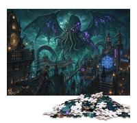 Puzzle Lovecraft Mitos de Madera 500 Piezas, Decoración de Madera