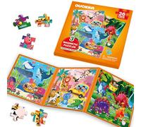 Puzzle Magnetico 3-5 Años - Juegos Viaje Niños 4-6 Años | 36 Piezas Puzzle Animales Jungla y Mar - Entretenimiento Niños Viaje - Libro Magnetico Bebe - Juguetes Educativo Regalo