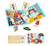 Puzzle Magnético de Vestir,Magnéticos de Emparejar y Combinar Trajes - Juguetes de Vestir para DIY y Creación - Para Niñas y Niños de 3 a 6 Años Navidad Preescolar Aula y Viaje Juego de Simulación