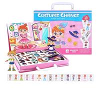 Puzzle magnético - Juego de roles de doble cara, juego de de transformación - Para niños, niñas, adolescentes, familia, escuela, clases en casa