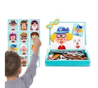 Puzzle magnético | Juguete Educativo con imán de Dibujos Animados, portátil, Juguete de Mesa magnético - para niñas en Edad Preescolar, Coche, avión, Clases de casa, Sala de Juegos