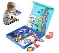 Puzzle magnético, magnéticos, Juego de magnético para mejorar las habilidades motoras finas, Puzzle y sensorial de viaje, Juego de mesa, Placer, Juguete de aprendizaje de