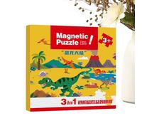 Puzzle magnético - Papel 18 x 18 x 2 cm | Juguete Educativo magnético | Juego Educativo para el Desarrollo de la coordinación -Mano y Habilidades motoras Finas para Viajes, Clases en
