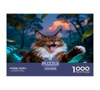 Puzzle Maine Coon 1000 Piezas - para Adultos Puzzle De Selva Tropical, Juego Educativo Y Divertido Decorativo, 52x38cm/1000pcs