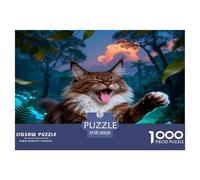 Puzzle Maine Coon 1000 Piezas - para Adultos Puzzle De Selva Tropical, Juego Educativo Y Divertido Decorativo, 38x26cm/1000pcs