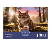Puzzle Maine Coon 1000 Piezas - para Adultos Puzzles De Bosque, Juego para Toda La Familia Decorativo, Regalo Original 70x50cm/1000pcs