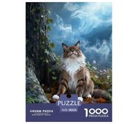 Puzzle Maine Coon 1000 Piezas - para Adultos Puzzles De Tronco Árbol, Desafío Mental Y Juego Complejo, Arte Decorativo, Regalo Ideal 38x26cm/1000pcs
