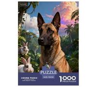 Puzzle Malinois Belga 1000 Piezas - para Adultos Puzzles De Jungla Tropical, Juego Divertido E Instructivo, Arte Decorativo, Regalo Original 70x50cm/1000pcs