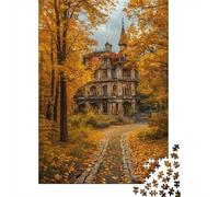 Puzzle Mansión Otoño De 1000 Piezas Interesante Rompecabezas Adultos De 1000 Piezas Obra De Arte Regalo 38x26cm/1000pcs